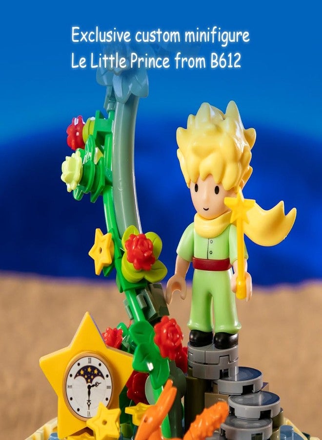 PANTASY Le Petit Prince Starlight Lamp Building Block Set-Creative DIY Model with Minifigure & Dust Cover Adults and Kids Premium Building Blocks for Home Decor - Image 3